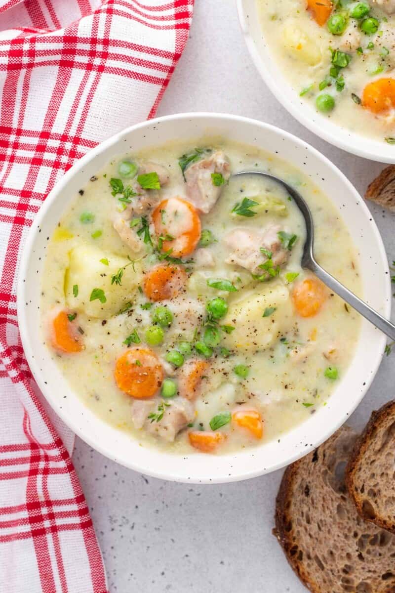 Creamy Instant Pot Chicken Stew - Little Sunny Kitchen