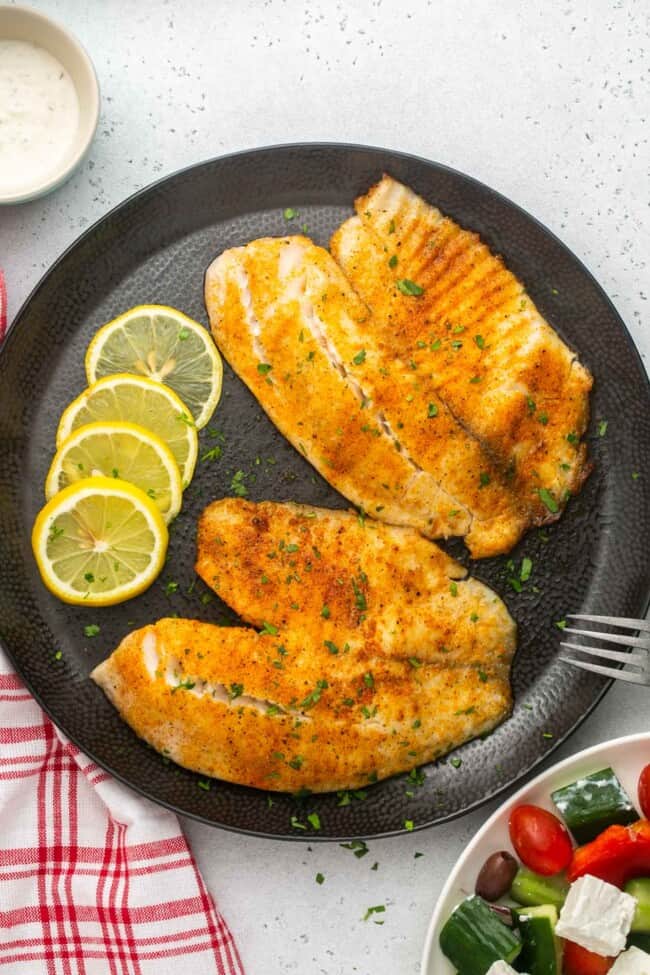 Air Fryer Tilapia (Easy 15 Minute Dinner!) - Little Sunny Kitchen