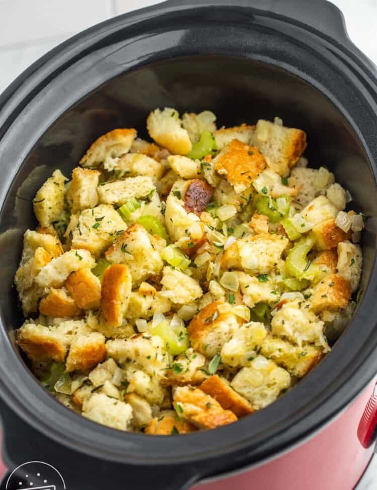 Herby stuffing in the Slow cooker