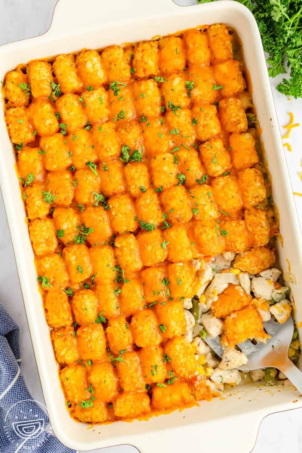 Chicken Tater Tot Casserole Recipe Little Sunny Kitchen