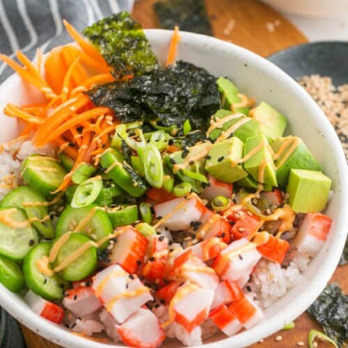 California Roll Sushi Bowls Little Sunny Kitchen