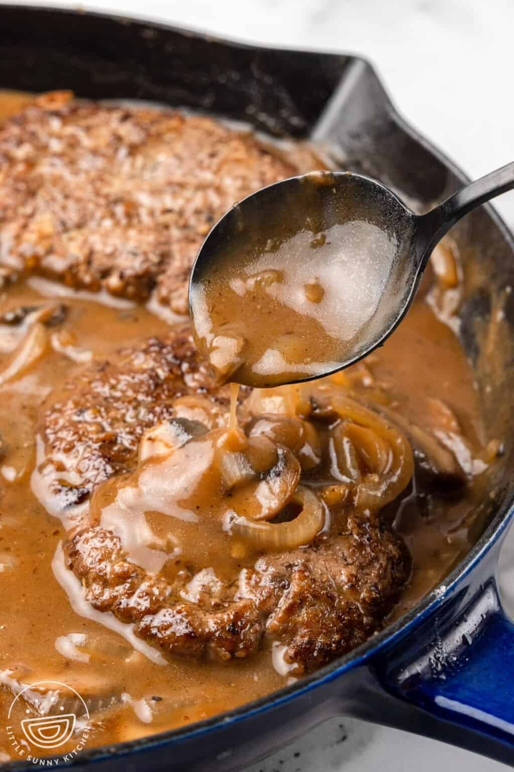 Easy Hamburger Steak Recipe - Little Sunny Kitchen