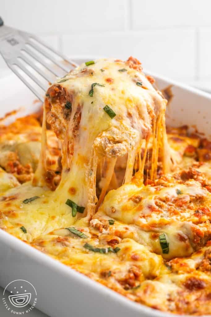 Baked Ravioli Lasagna - Little Sunny Kitchen