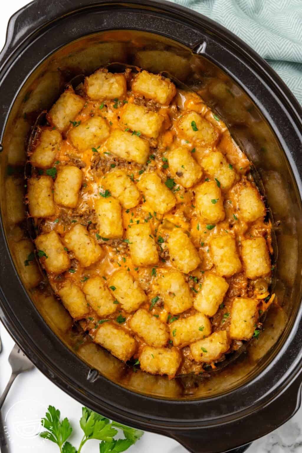 The Best Crock Pot Tater Tot Casserole Little Sunny Kitchen 0736