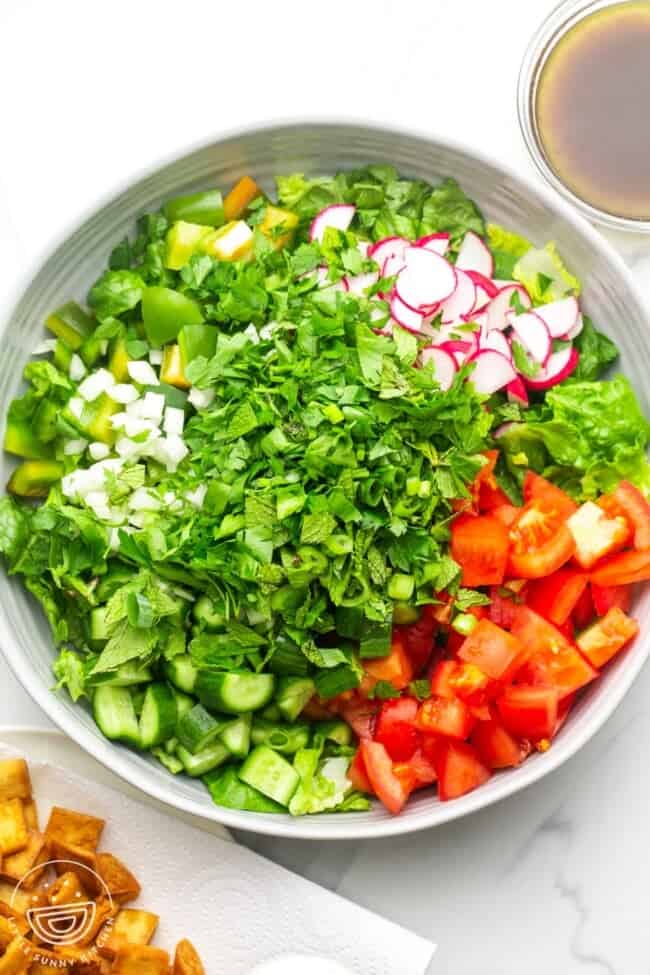 Best Lebanese Fattoush Salad Little Sunny Kitchen