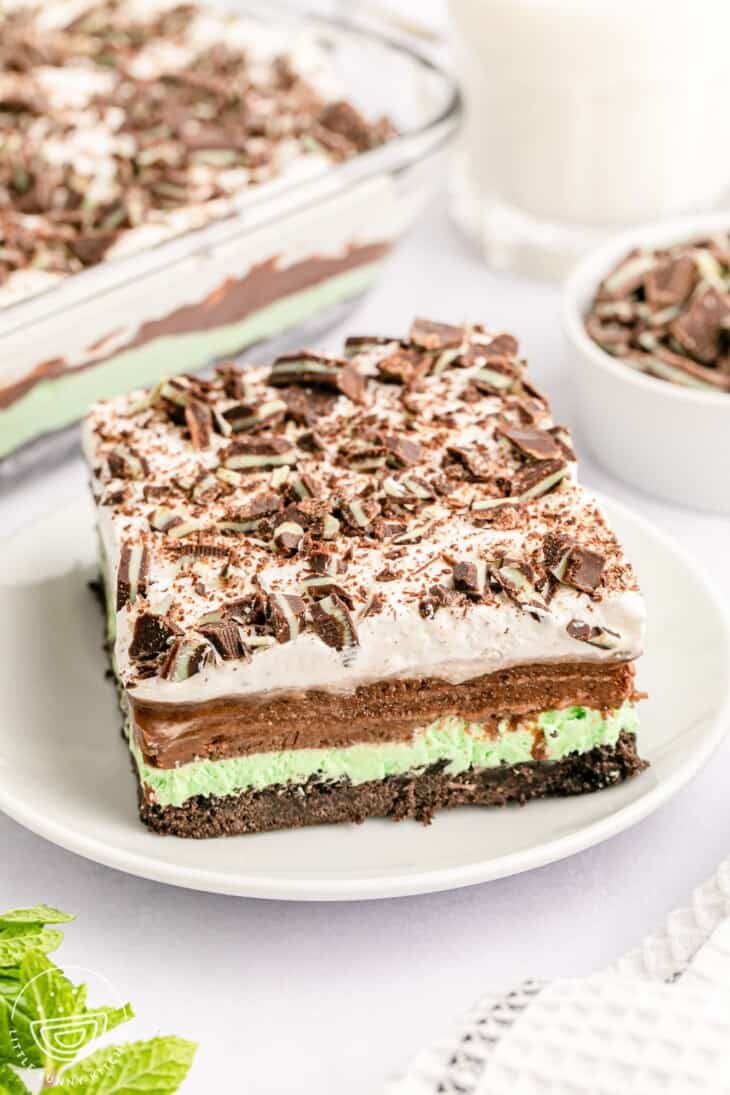 No Bake Mint Chocolate Lasagna Little Sunny Kitchen