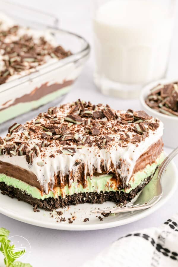 No Bake Mint Chocolate Lasagna Little Sunny Kitchen
