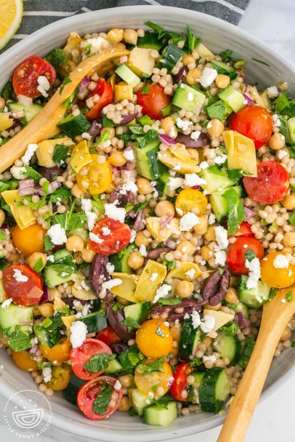 The Best Pearl Couscous Salad - Little Sunny Kitchen