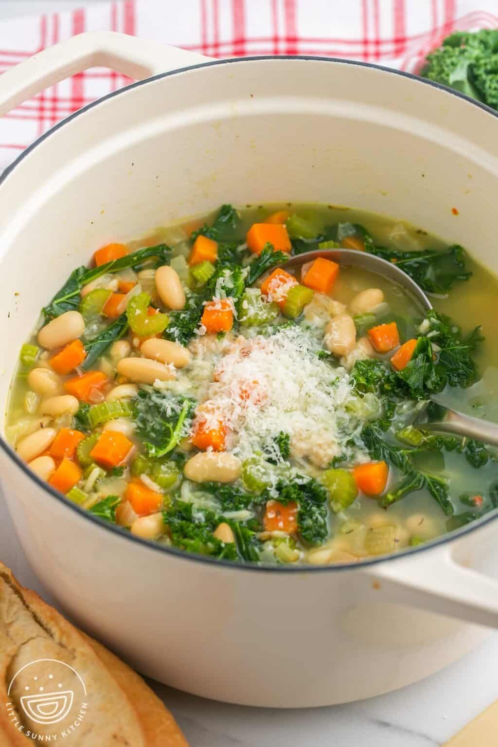 Vegan White Bean Soup Recipe Little Sunny Kitchen