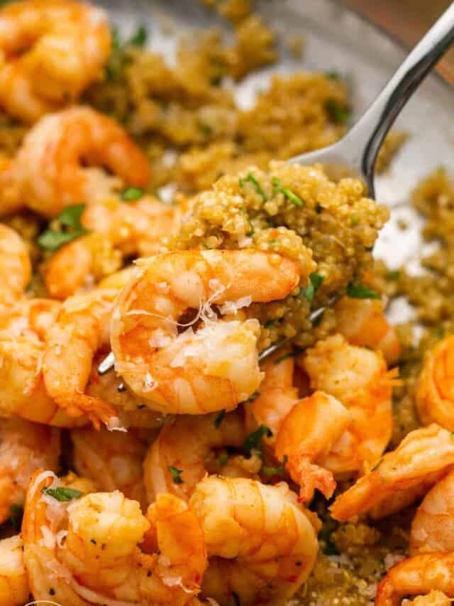 Garlic Butter Shrimp With Quinoa Little Sunny Kitchen