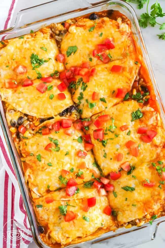 Ground Beef Enchilada Casserole Little Sunny Kitchen
