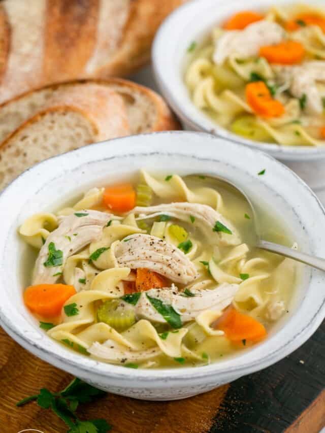 Slow Cooker Chicken Noodle Soup Little Sunny Kitchen