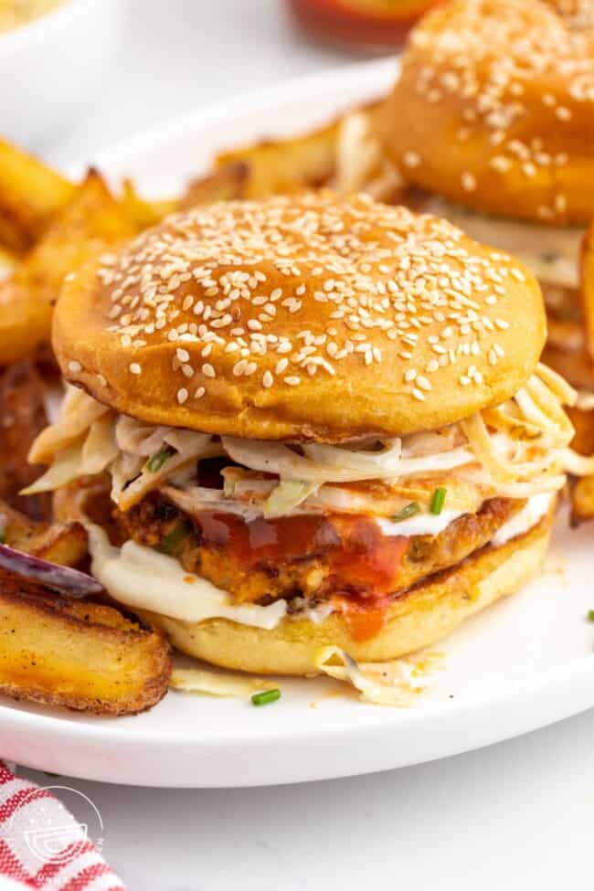 Spicy Buffalo Chicken Burger Little Sunny Kitchen