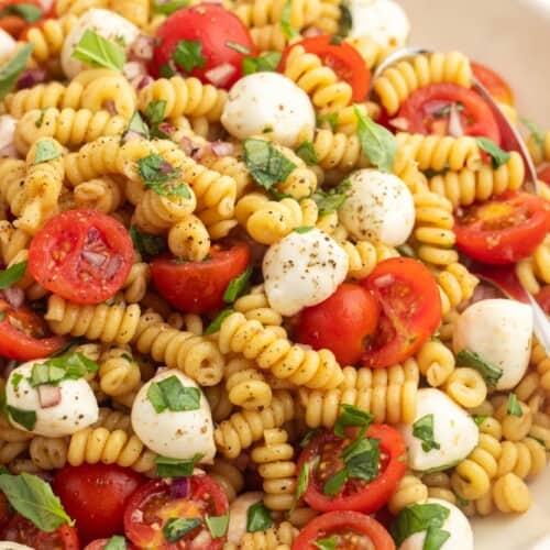 The Best Caprese Pasta Salad - Little Sunny Kitchen