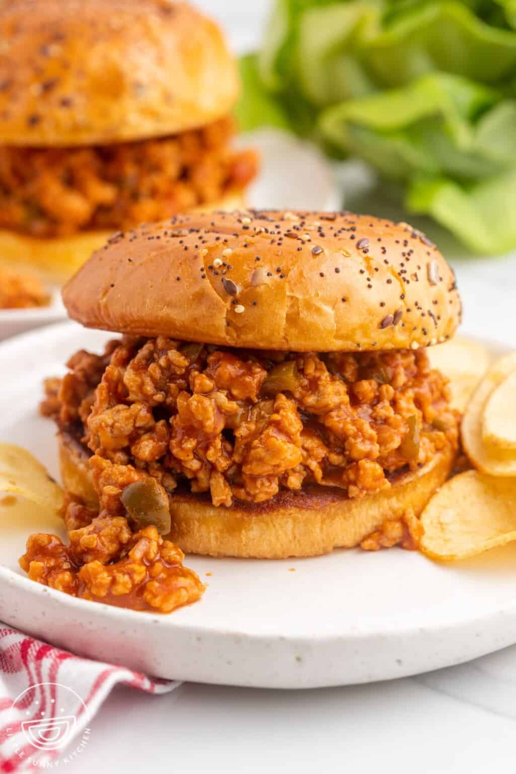Ground Chicken Sloppy Joes Little Sunny Kitchen