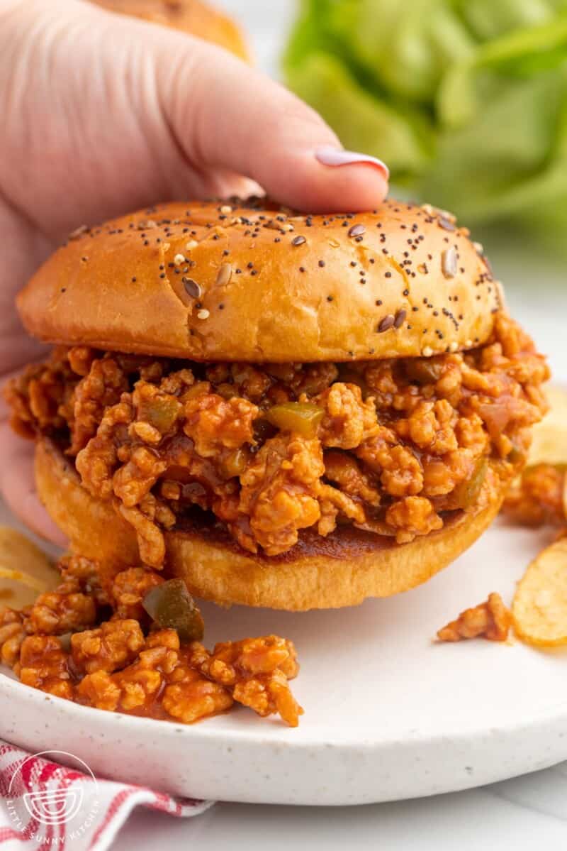 Ground Chicken Sloppy Joes Little Sunny Kitchen