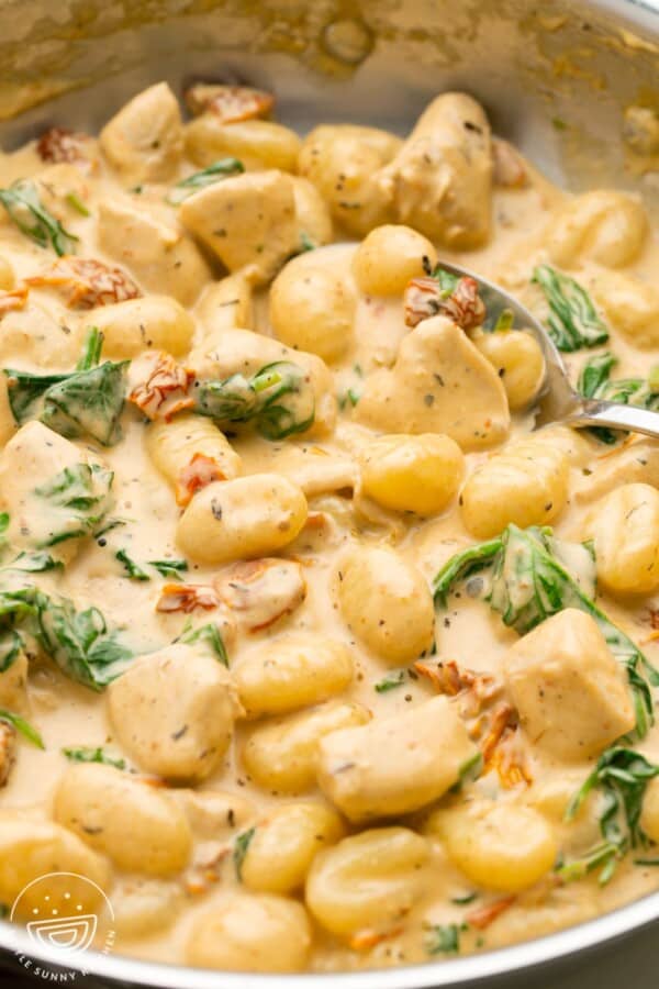 Creamy Chicken and Gnocchi One-Pan Meal- Little Sunny Kitchen