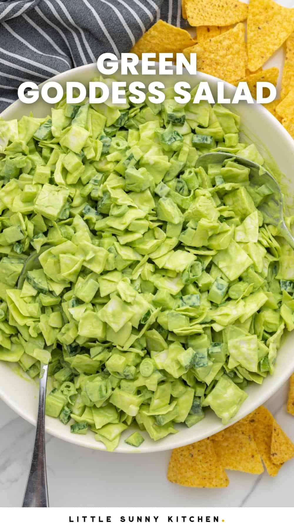 Flavorful Green Goddess Salad Recipe - Little Sunny Kitchen