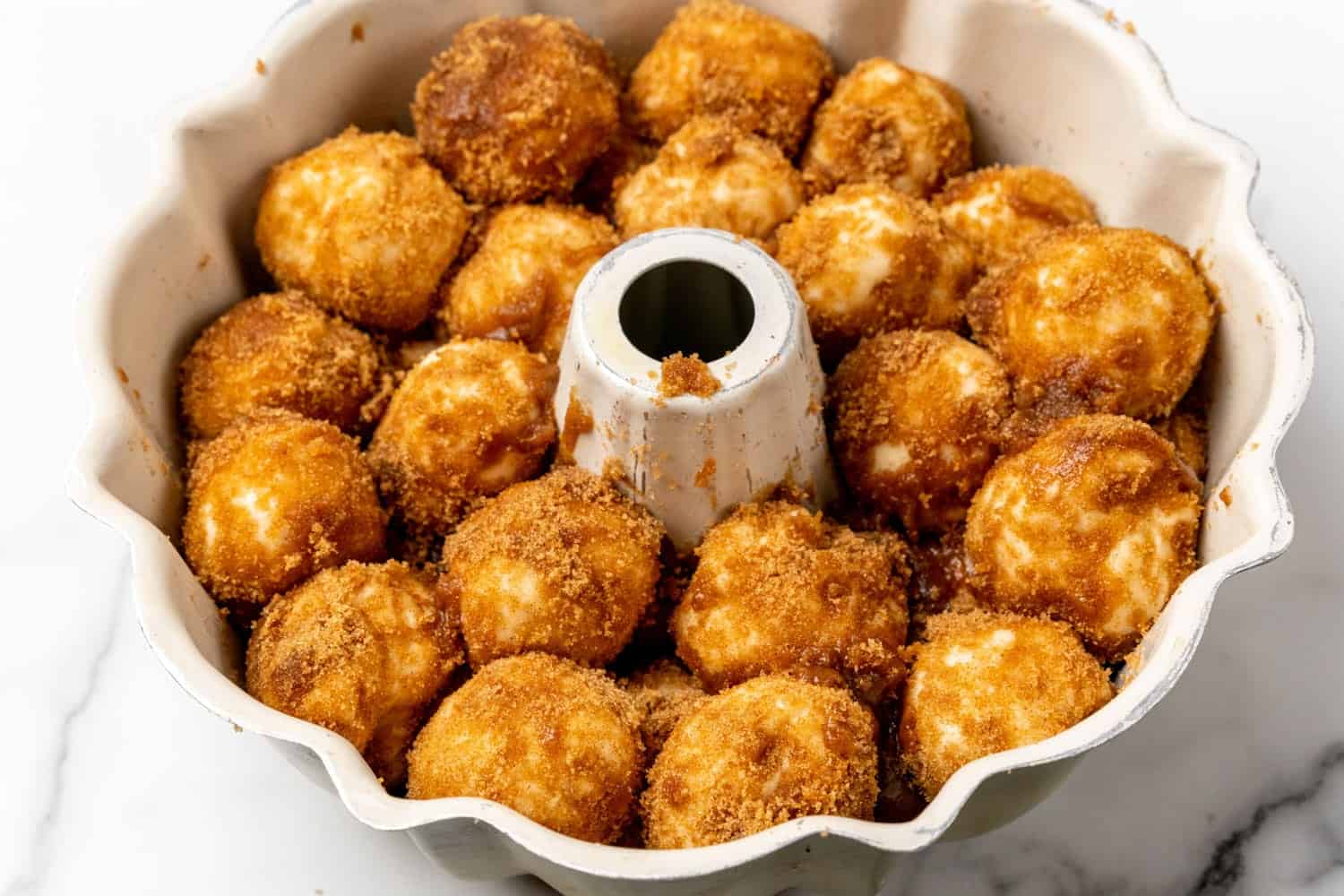 Mini Monkey Bread with homemade dough - Aqueena The Kitchen