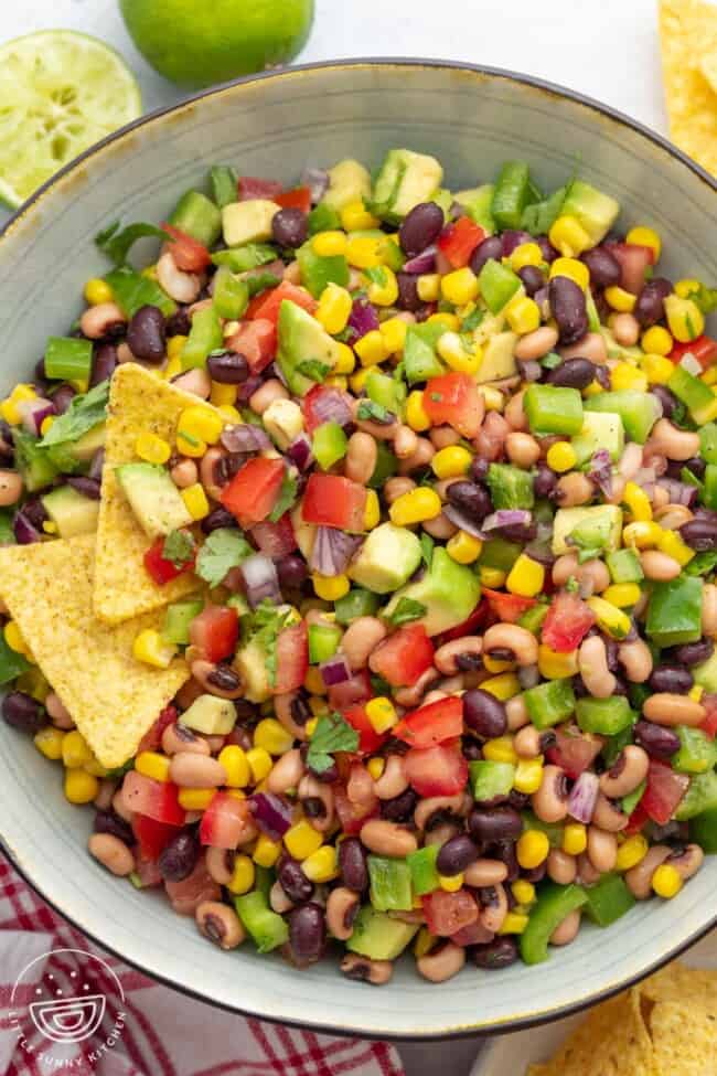 Cowboy Caviar (Texas Caviar Dip) - Little Sunny Kitchen