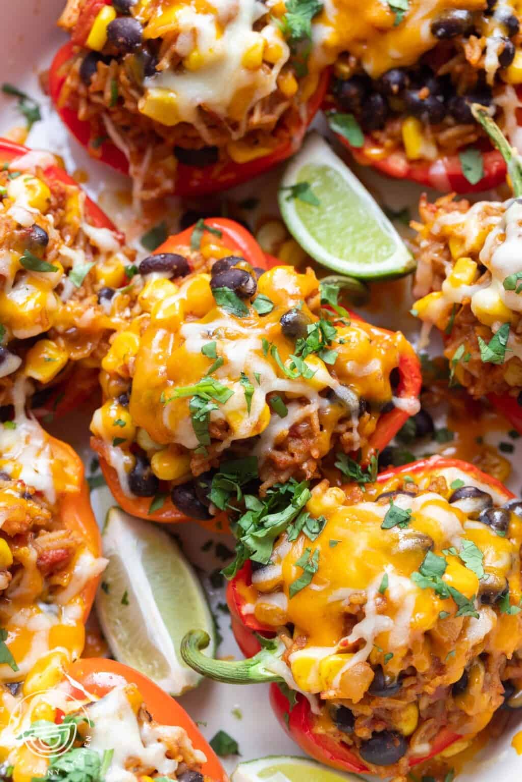 Easy Vegetarian Stuffed Peppers Little Sunny Kitchen