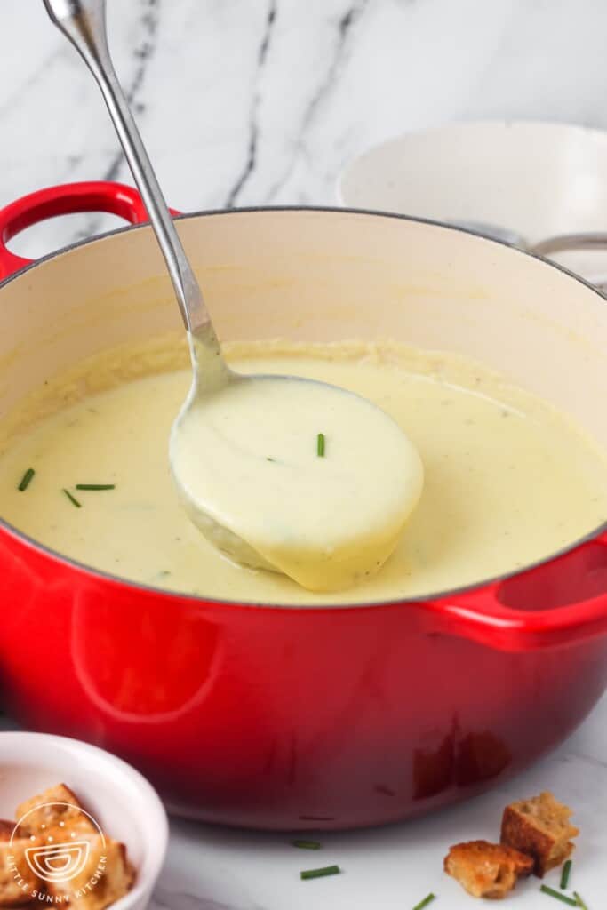 Easy Creamy Potato Leek Soup Little Sunny Kitchen