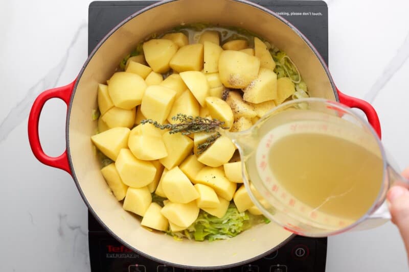 Easy Creamy Potato Leek Soup - Little Sunny Kitchen