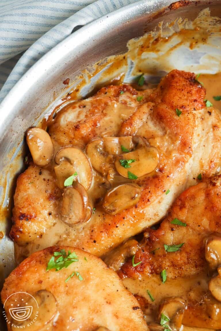 One Pan Chicken Marsala Recipe Little Sunny Kitchen