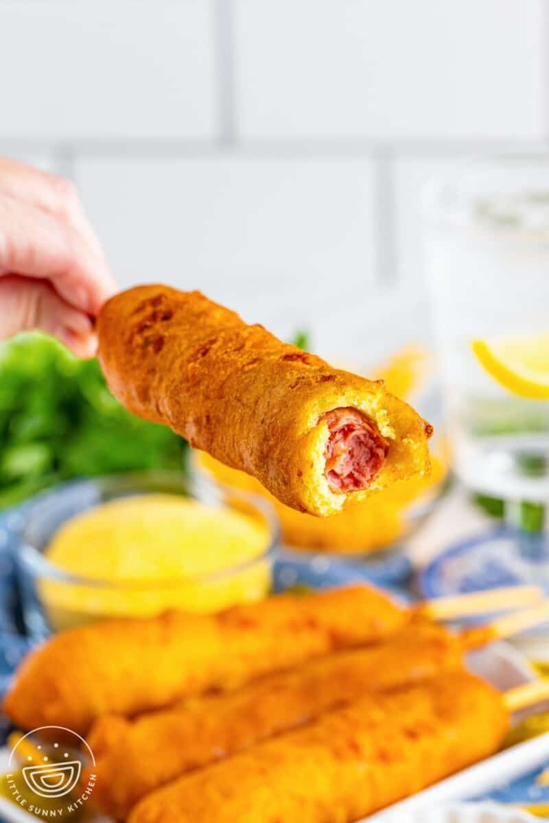 Hand Dipped Jalapeno Cheddar Corn Dogs Little Sunny Kitchen