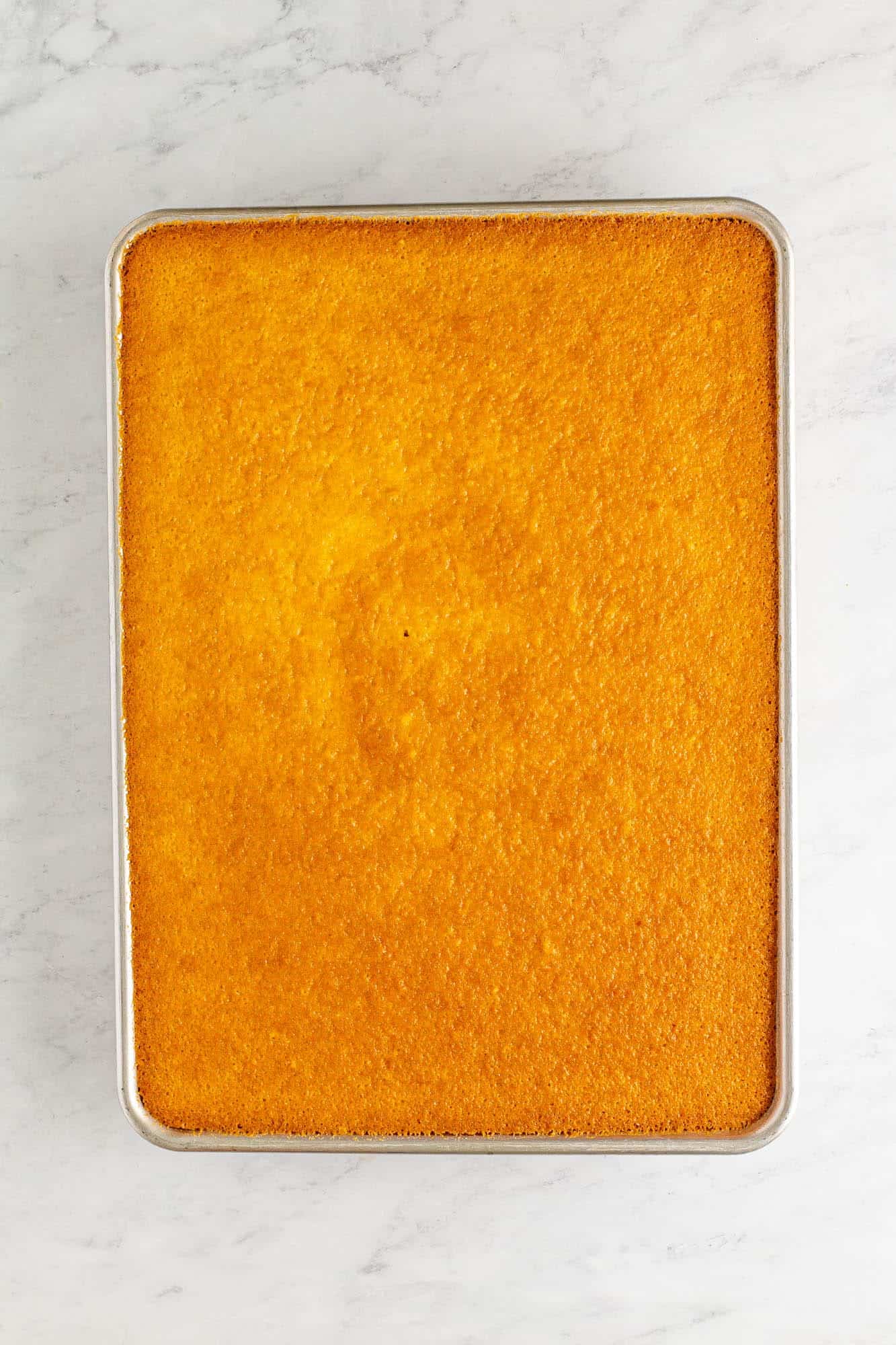 browned, baked 7up cake in a sheet pan. 