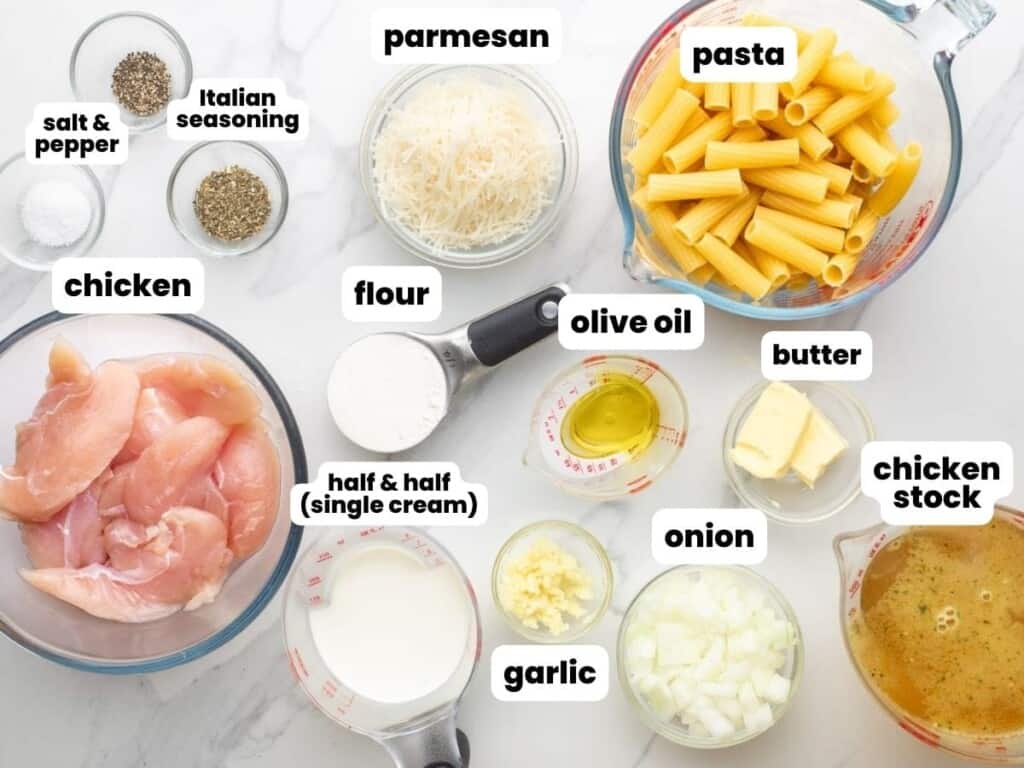 One Pot Parmesan Chicken Pasta Little Sunny Kitchen