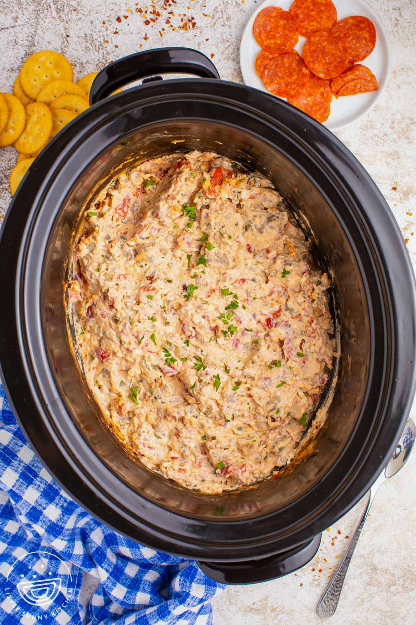 Crock Pot Pizza Dip