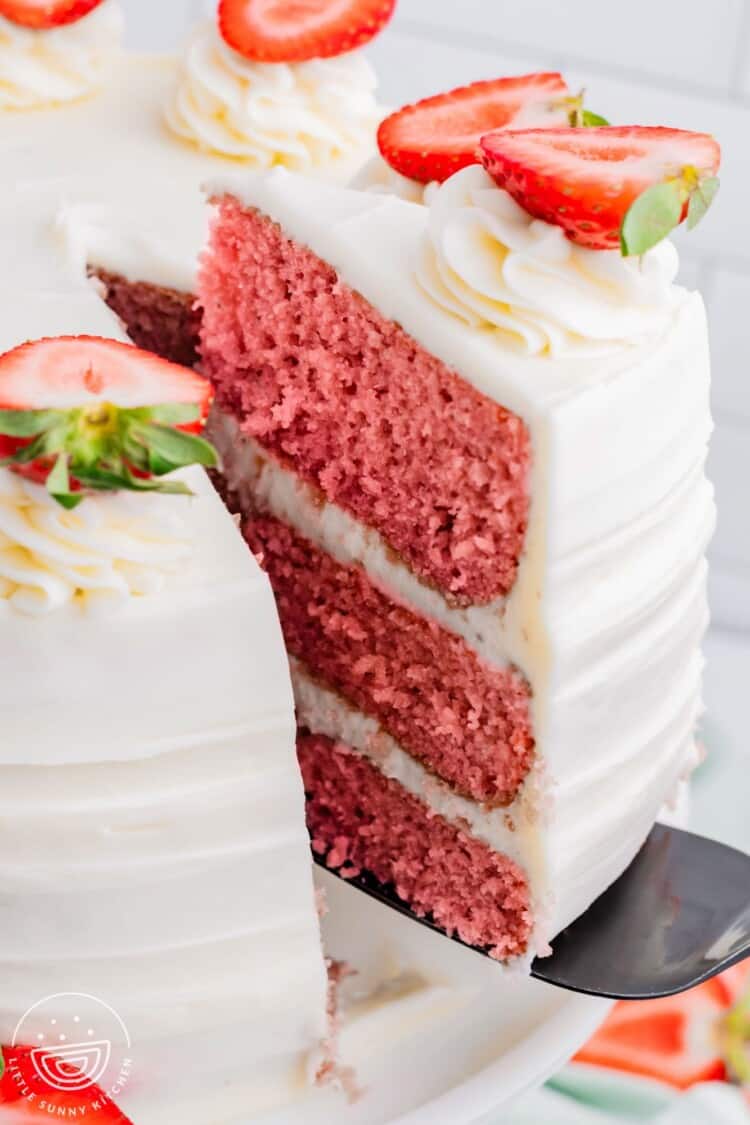 Strawberry Layer Cake - Little Sunny Kitchen
