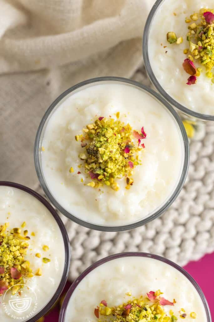 Creamy Lebanese Rice Pudding (Riz Bi Haleeb) - Little Sunny Kitchen