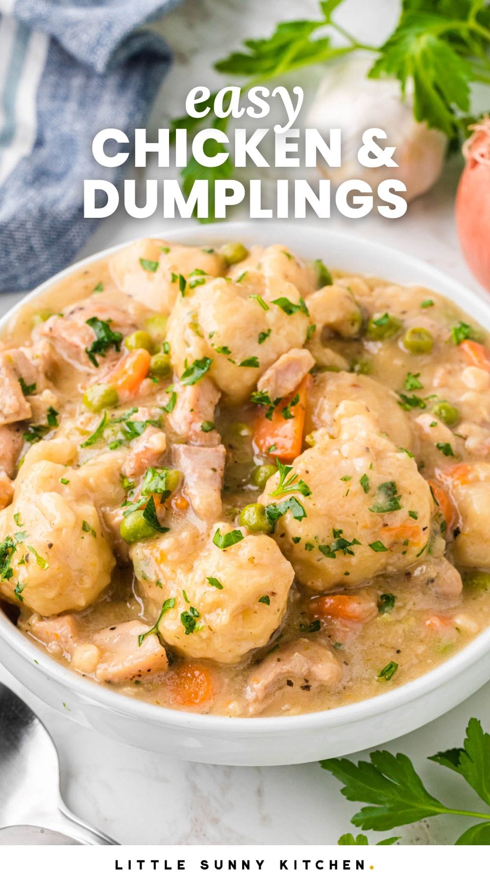 Easy Chicken and Dumplings - Little Sunny Kitchen