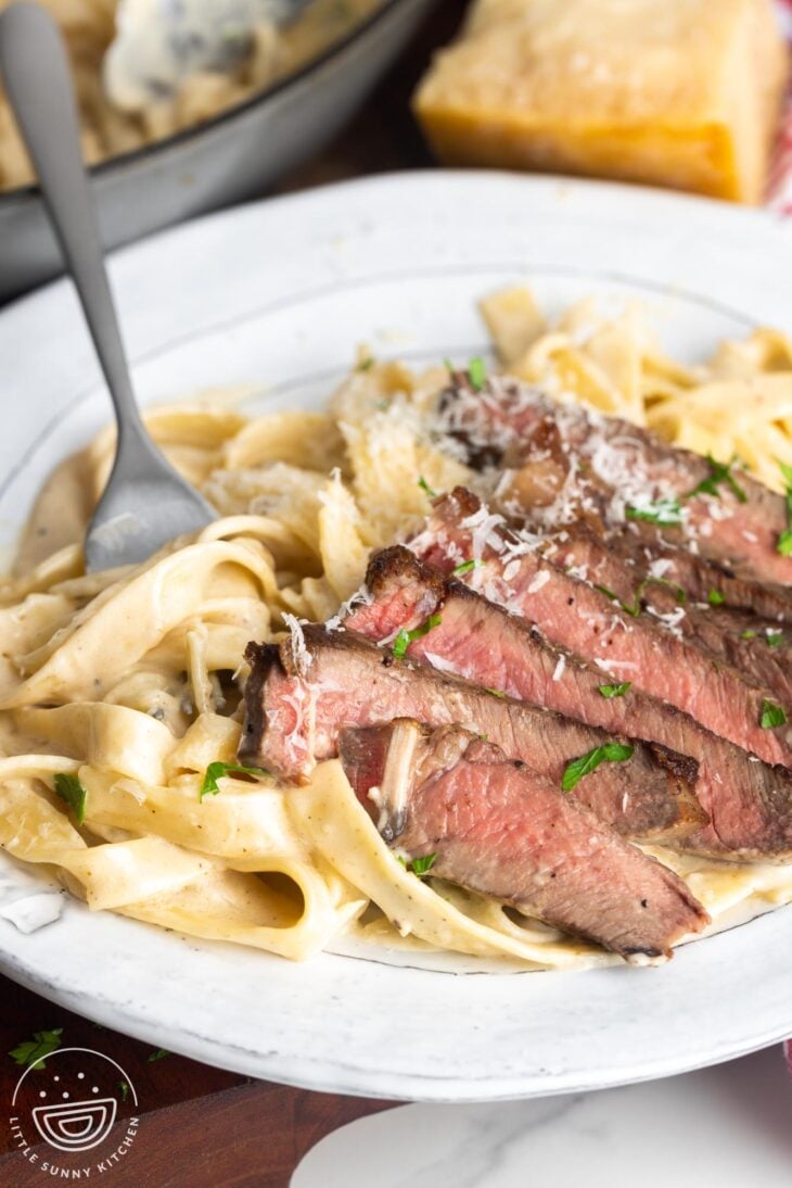 Steak Alfredo Pasta Recipe Little Sunny Kitchen