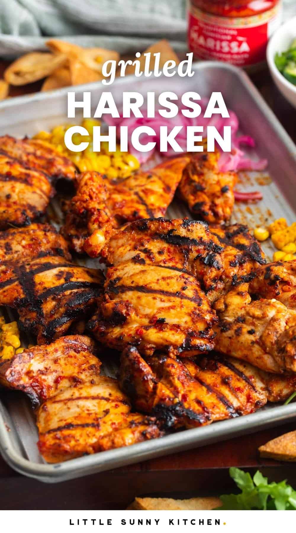 Delicious Grilled Harissa Chicken - Little Sunny Kitchen