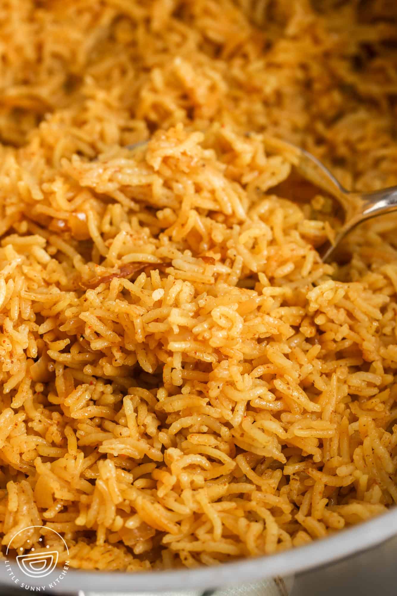 fluffy shawarma seasoned basmati rice. 