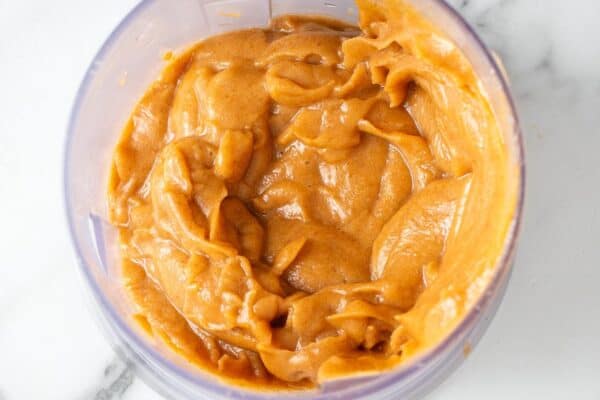 dates and boiling water blended until smooth in a blender cup.