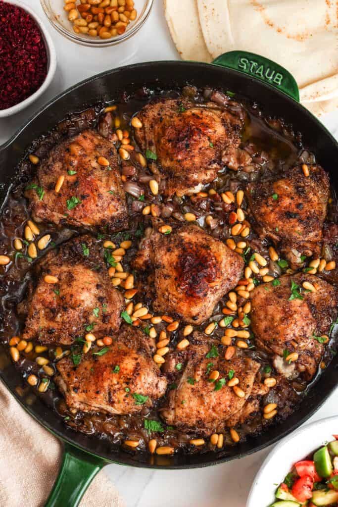 One Pot Sumac Chicken Thighs with Onions
