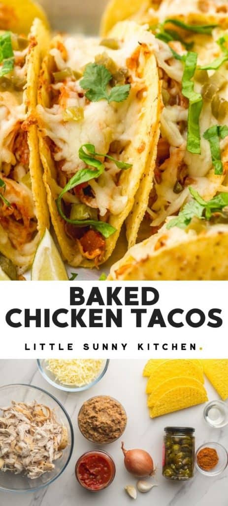 Baked Chicken Tacos - Little Sunny Kitchen