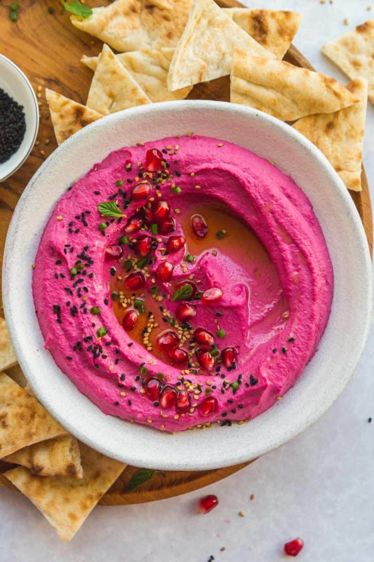 Easy Beet Hummus Recipe Little Sunny Kitchen