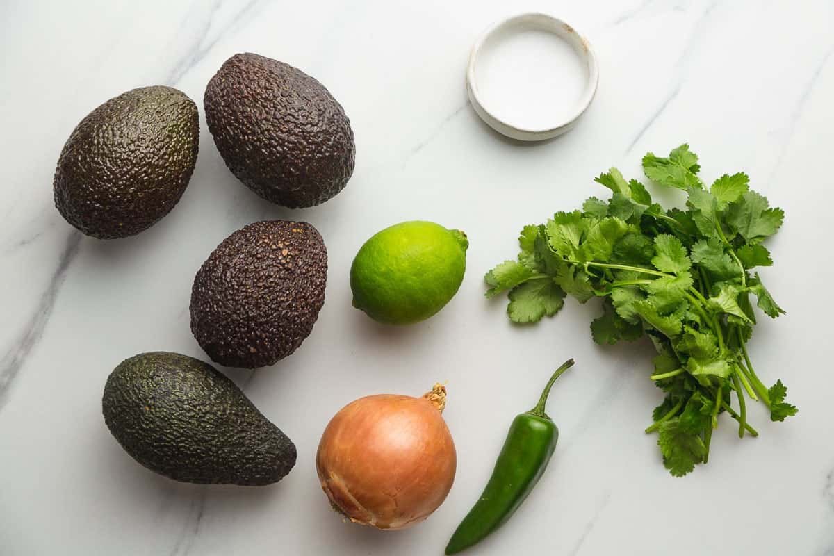 Guacamole ingredients