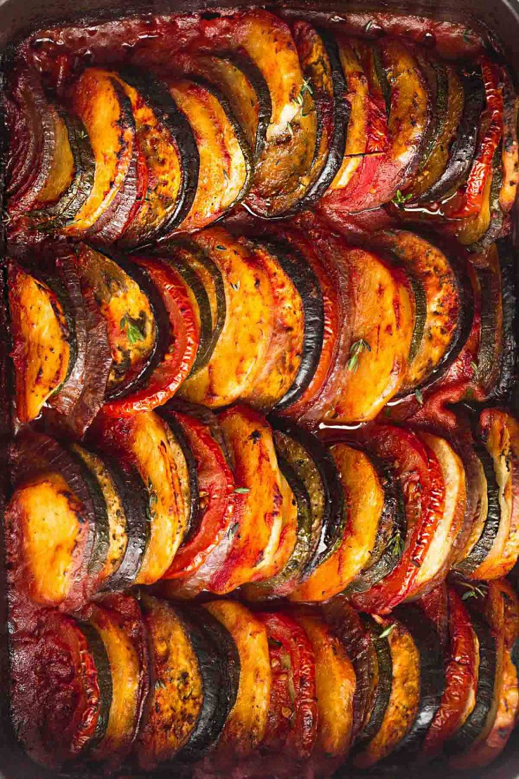 Briam (Traditional Greek Roasted Vegetables) Little Sunny Kitchen