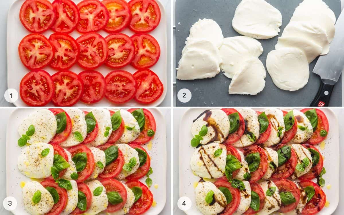 Steps how to make Caprese Salad