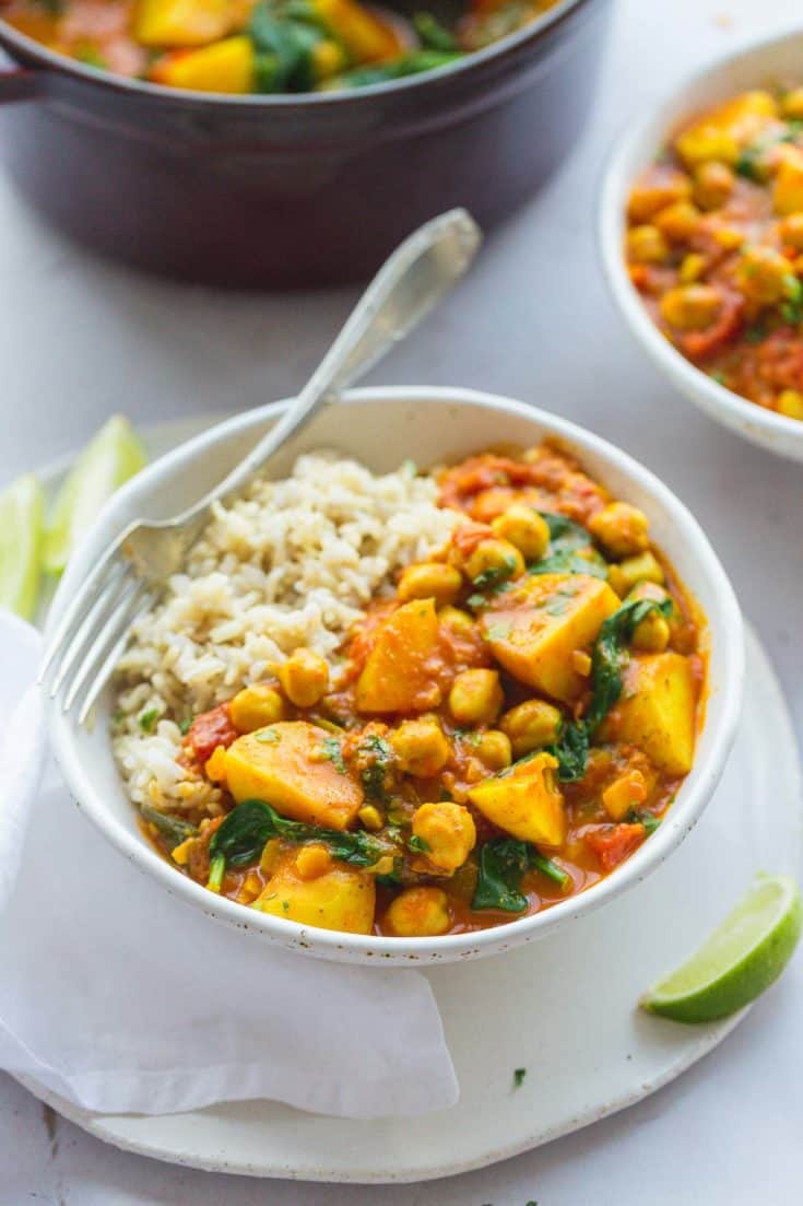 Chickpea and Potato Curry Recipe - Little Sunny Kitchen