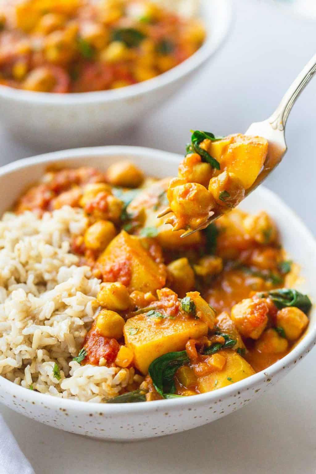 Chickpea And Potato Curry Recipe - Little Sunny Kitchen