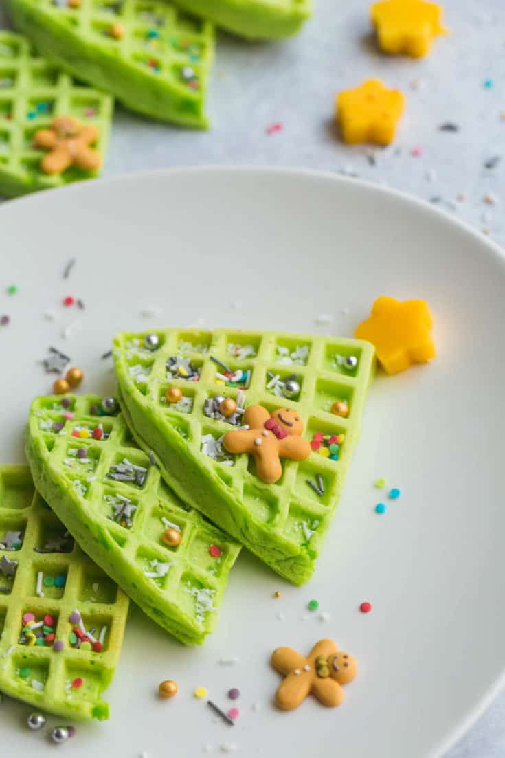 Christmas Tree Waffles Little Sunny Kitchen