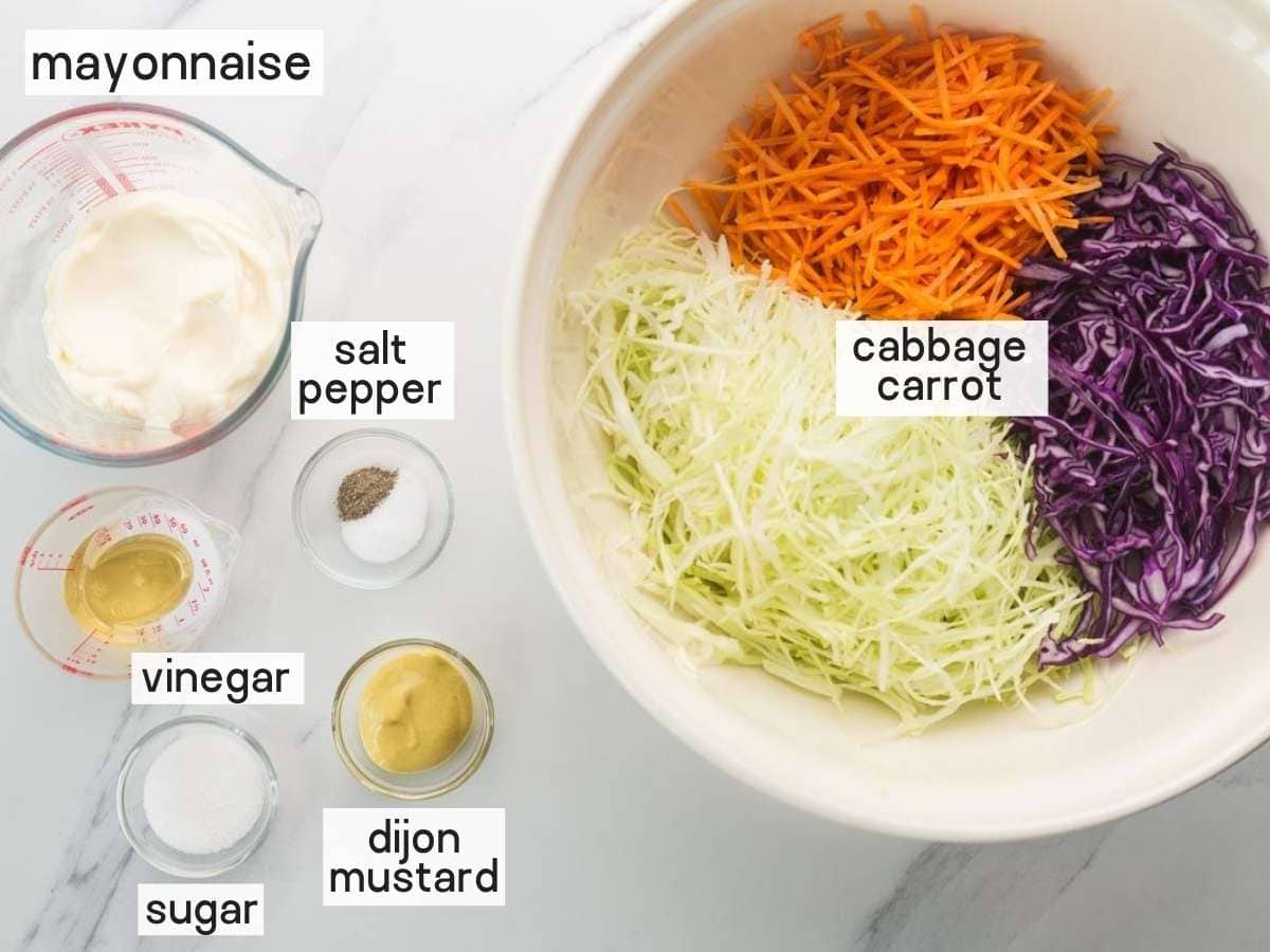 Coleslaw ingredients