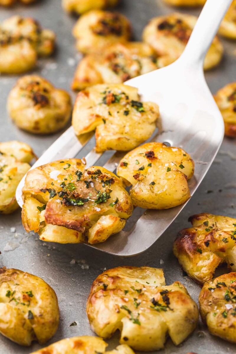 Crushed New Potatoes Recipe Little Sunny Kitchen